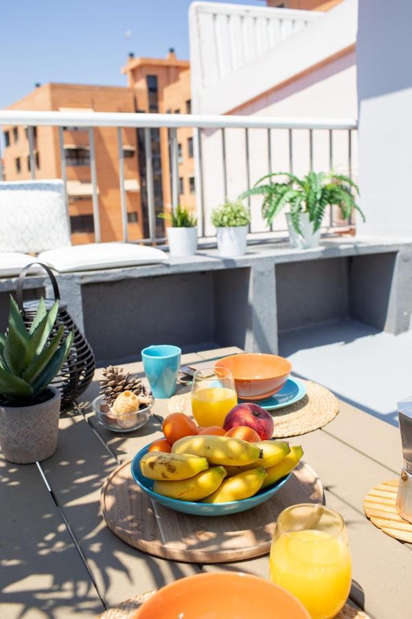 Florit Flats - Cabanyal 3 Bedroom Wifi Ac Terrace Beach Penthouse Valencia Kültér fotó